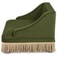 Jennifer Taylor Home Duchess 33" Medium Princess Pet Bed Sofa with Fringe Skirt in Olive Green, , large