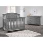 Oxford Baby Willowbrook 4-In-1 Convertible Crib in Graphite Gray, , large