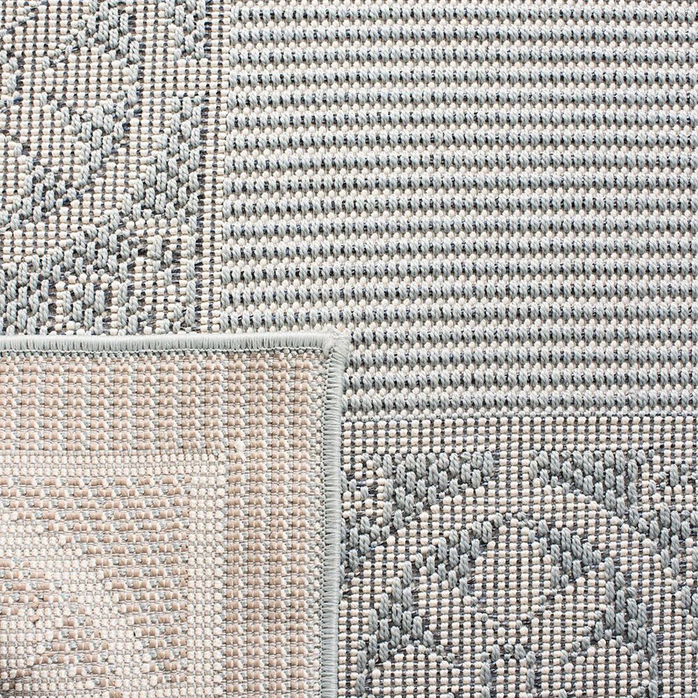 Safavieh Martha Stewart Cyprus 5&#39;5&quot; x 7&#39;7&quot; Aqua and Cream Area Rug, , large