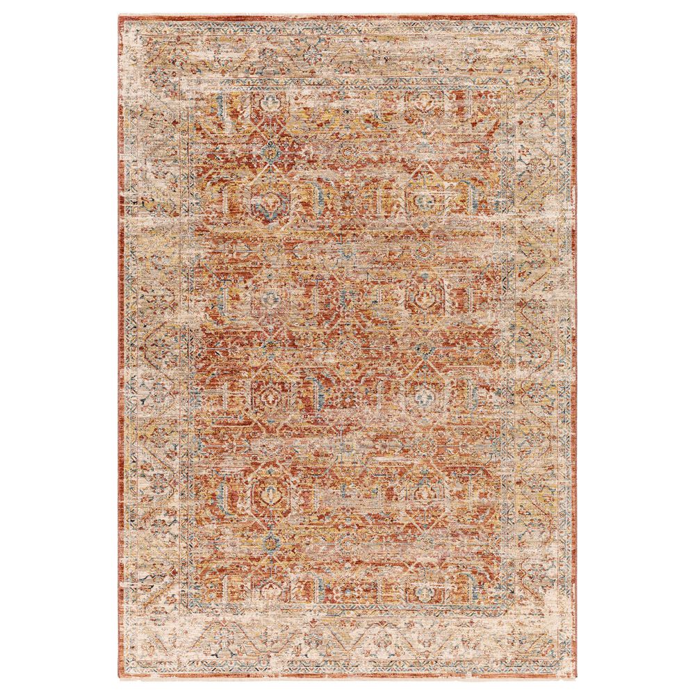 Surya Aspendos 2" x 2"11" Rust, Burgandy, Dusty Pink, Demin, Wheat, Taupe, Gray, Black and Cream Area Rug, , large