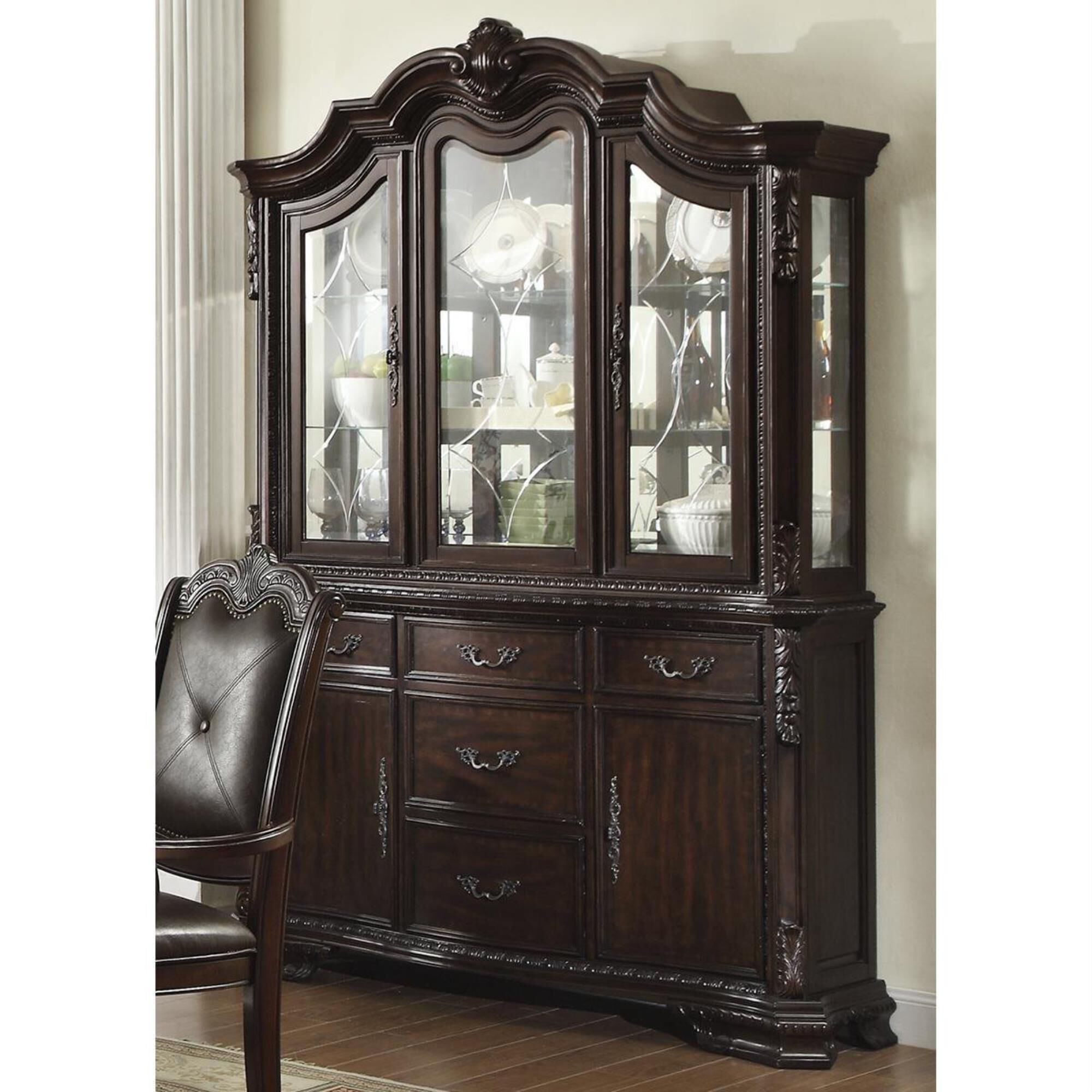 Nineteen37 Kiera China Cabinet in Rich Brown NFM