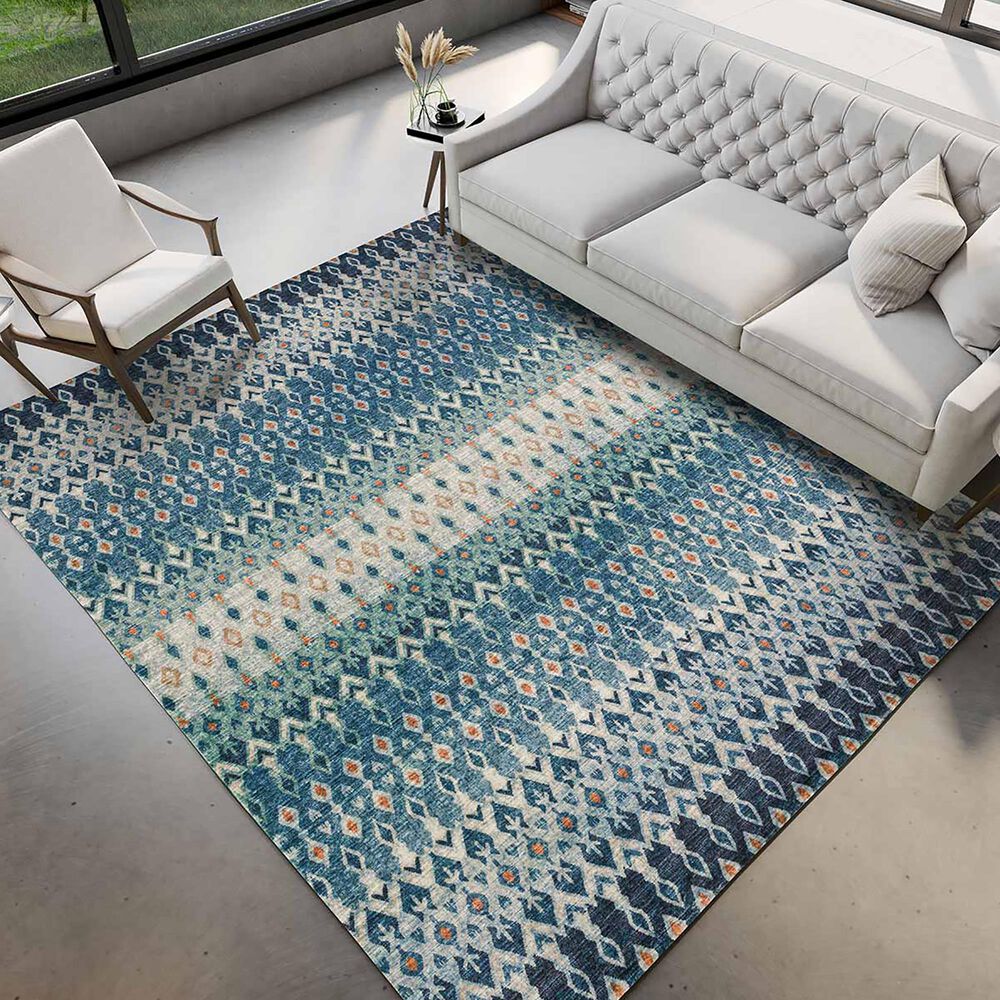 Dalyn Rug Company Brisbane 3&#39; x 5&#39; Indigo Area Rug, , large