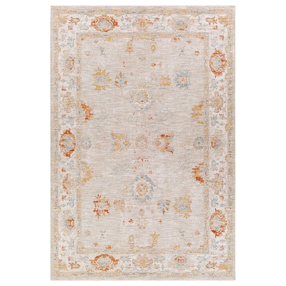 Surya Avant Garde AVT-2310 10" x 14" Orange, Blue and Beige Area Rug, , large