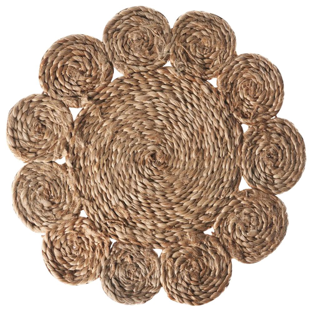 L.R. Home 15" Scallop Placemat in Natural, , large