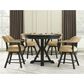 Steve Silver Rylie Counter Game Table and 4 Chairs in Black, , large