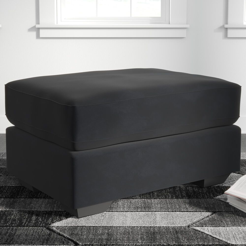 Ashley Gleston Ottoman in Onyx, , large