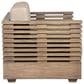 Armen Living Vivid Outdoor Patio Arm Chair in Taupe, , large