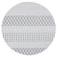 Safavieh Cabana CBN652A 6"7" Round Ivory and Grey Area Performance Rug, , large