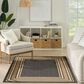 Nourison Horizon HOZ03 Charcoal 4" x 6" Indoor/Outdoor Area Rug, , large