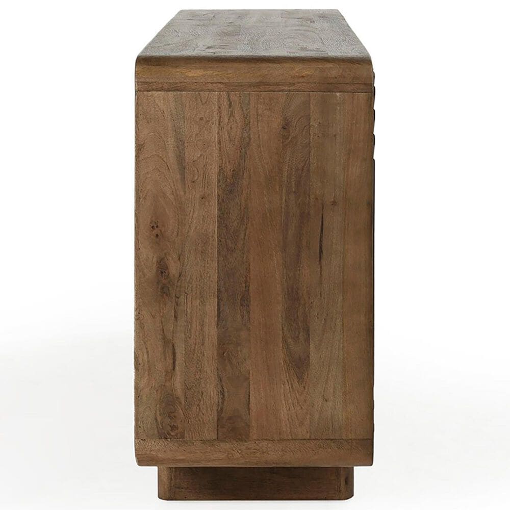 Classic Home Holmes Mango Wood 4-Door Buffet in Artisan Brown, , large
