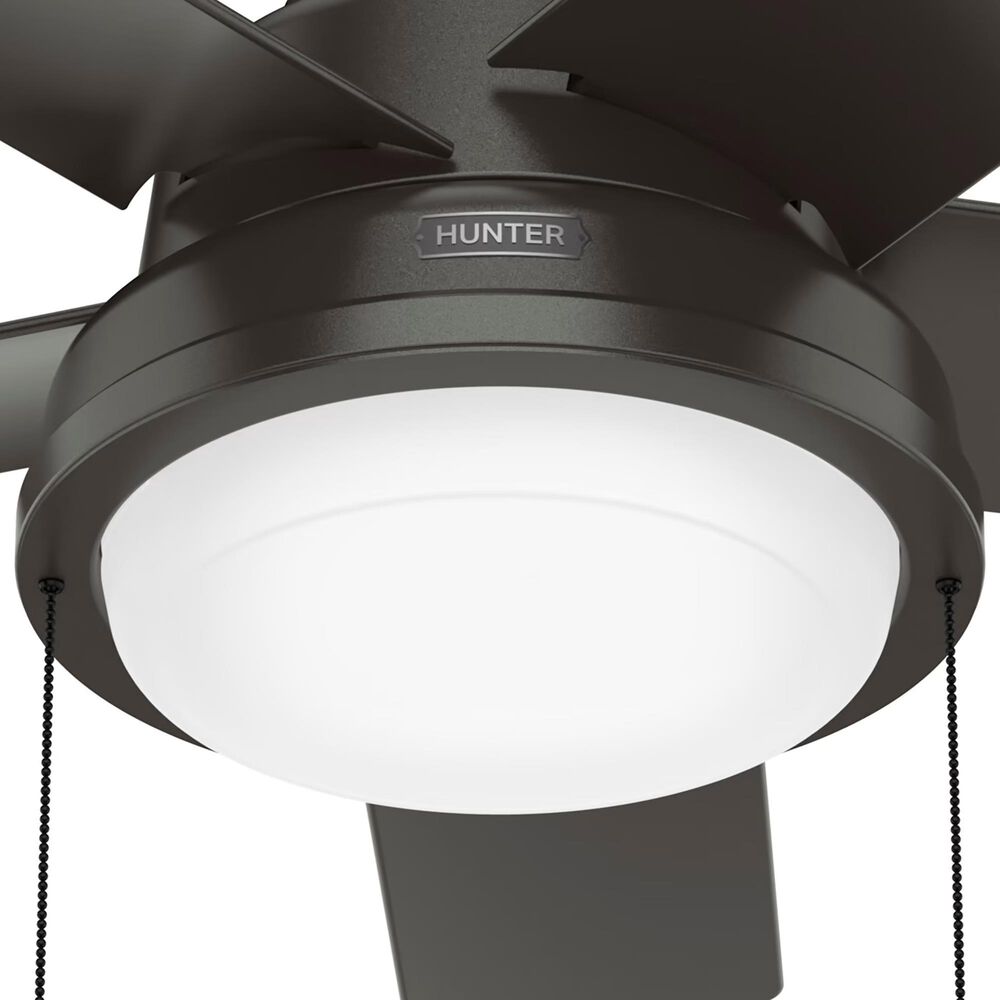 Hunter Seawall 44&quot; Outdoor Ceiling Fan with LED Lights in Noble Bronze, , large