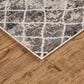 Feizy 3873F Kano Ivory / Gray 2"2" x 3" Area Rug, , large