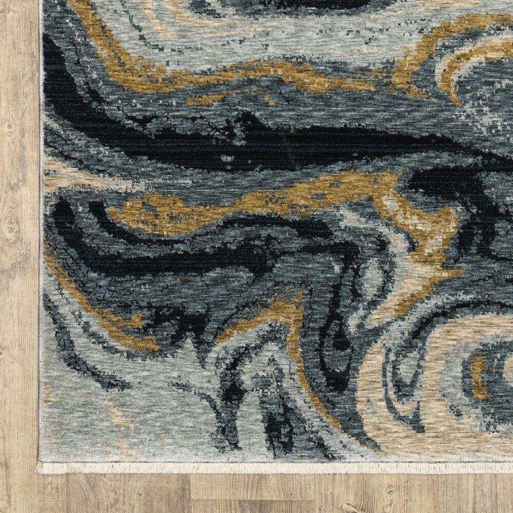 Oriental Weavers Capella Abstract Blue 6&#39;7&quot; x 9&#39;6&quot; Area Rug, , large