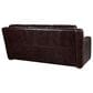 Bordeaux & Co 3-Piece Stationary Leather Living Room Set in Berlin Dark Brown, , large