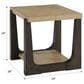 Golden Wave Furniture Sutton Place End Table in Caramel and Cocoa, , large