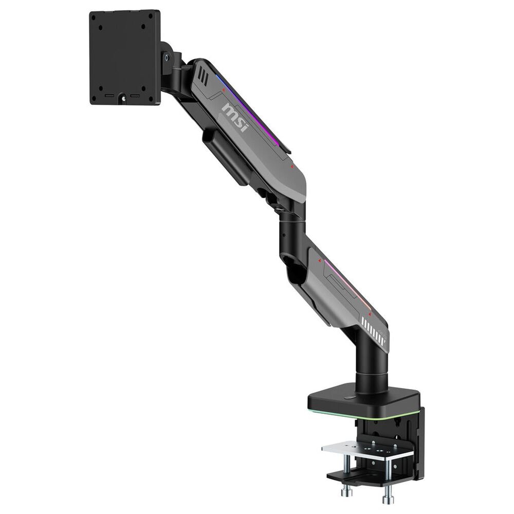 MSI Single Monitor Arm in Matte Black and Painted Gray, , large