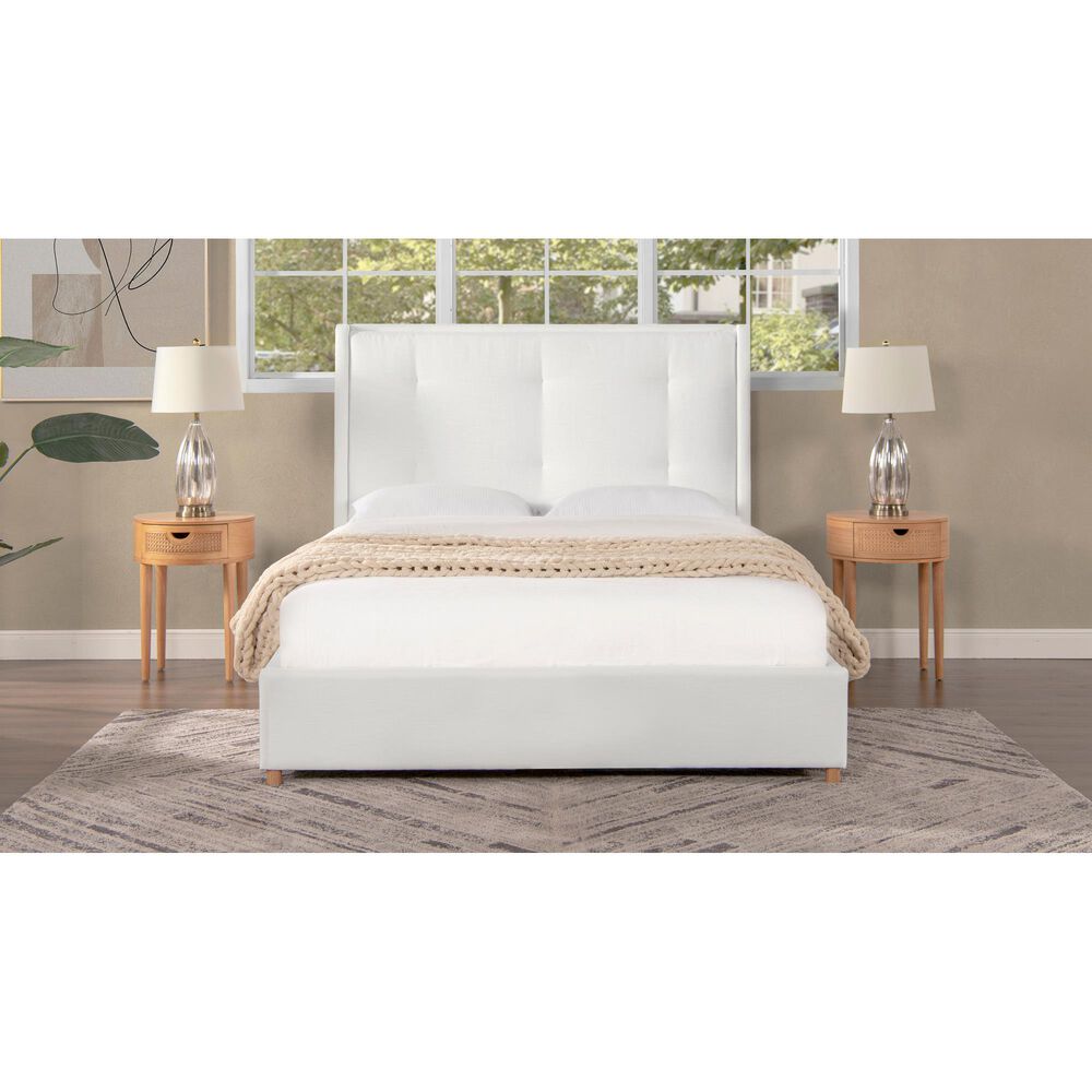Jennifer Taylor Home Miramar Queen Platform Bed in Antique White, , large