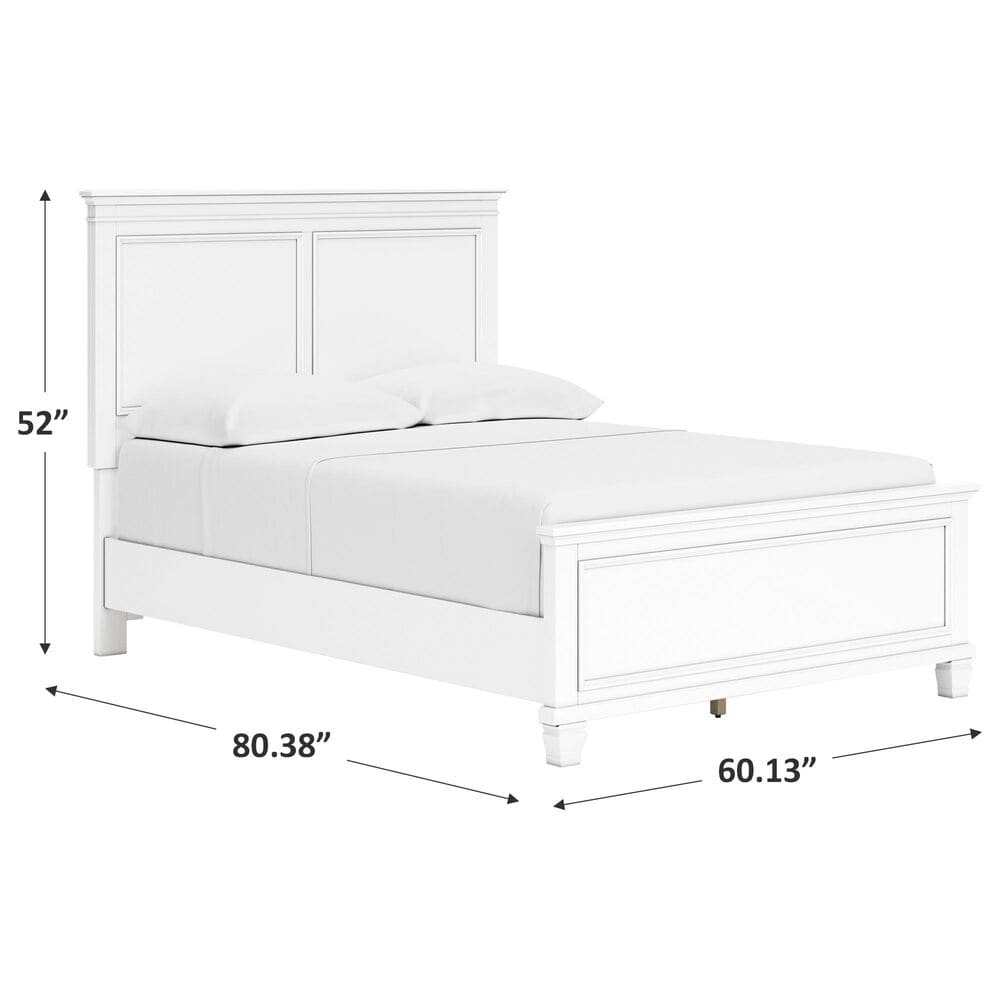 Ashley Fortman Full Panel Bed in White, , large
