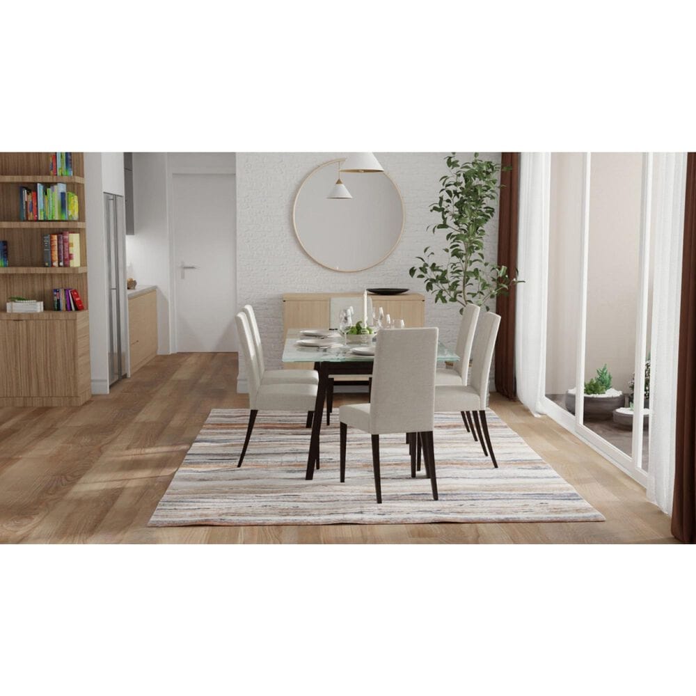 Feizy Rugs Gilmore 39MQF Ivory and Multicolor 5&#39;3&quot; x 8&#39; Area Rug, , large