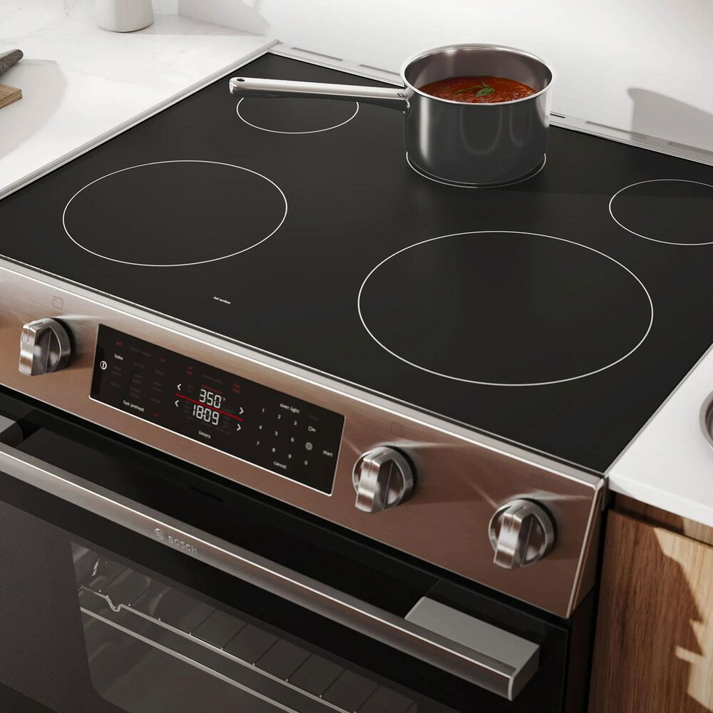 Bosch 100 Series 5.8 Cu. Ft. Freestanding Electric Range in Stainless Steel, , large