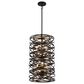 Minka-Lavery Vortic Flow 14" 6-Light Pendant Ceiling Light in Dark Bronze, , large