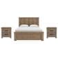 Ashley QUEEN PANEL BED WITH TWO NIGHTSTANDS, , large
