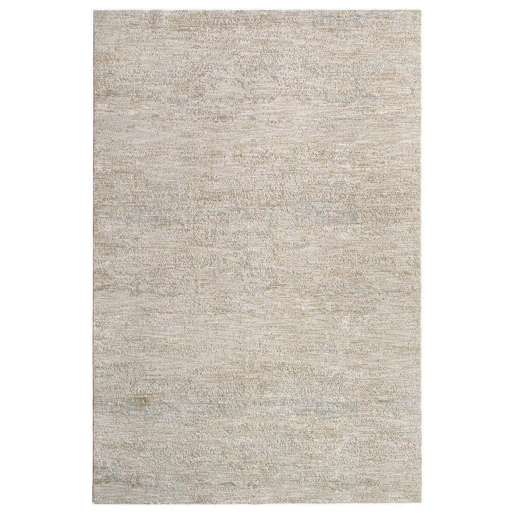 Surya Masterpiece Medium Gray, Light Gray, Cream and Ice Blue 6"7" x 9"6" Area Rug, , large