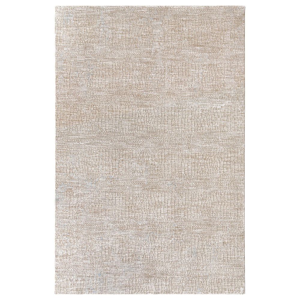 Surya Masterpiece Light Gray, Medium Gray and Ice Blue 12" x 15" Area Rug, , large