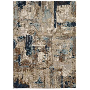 Karastan Intrigue Envision 91201-60110 8" x 11" Aquamarine Area Rug, , large