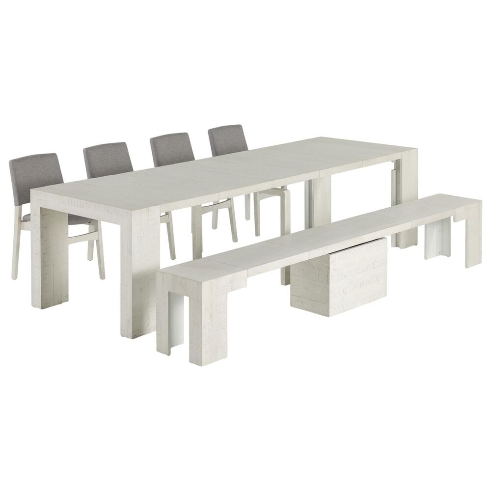 Transformer Table Dining Table in Canadian Birch White - Table Only, , large