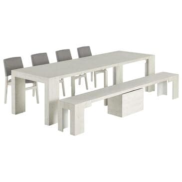 Transformer Table Dining Table in Canadian Birch White - Table Only, , large