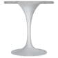 Leisuremod LeisureMod Verve Collection 27 Round Dining Table, White Base with Sintered Stone White Top, , large