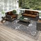 Dalyn Rug Company Sedona SN16 6" x 9" Charcoal Indoor/Outdoor Area Rug, , large