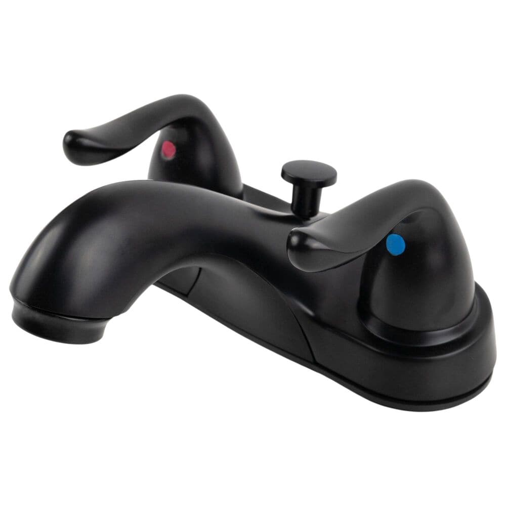 MS International 2-Handle Bathroom Faucet in Matte Black, , large