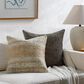 Surya Lesley 22" x 22" Throw Pillow in Tan and Beige, , large