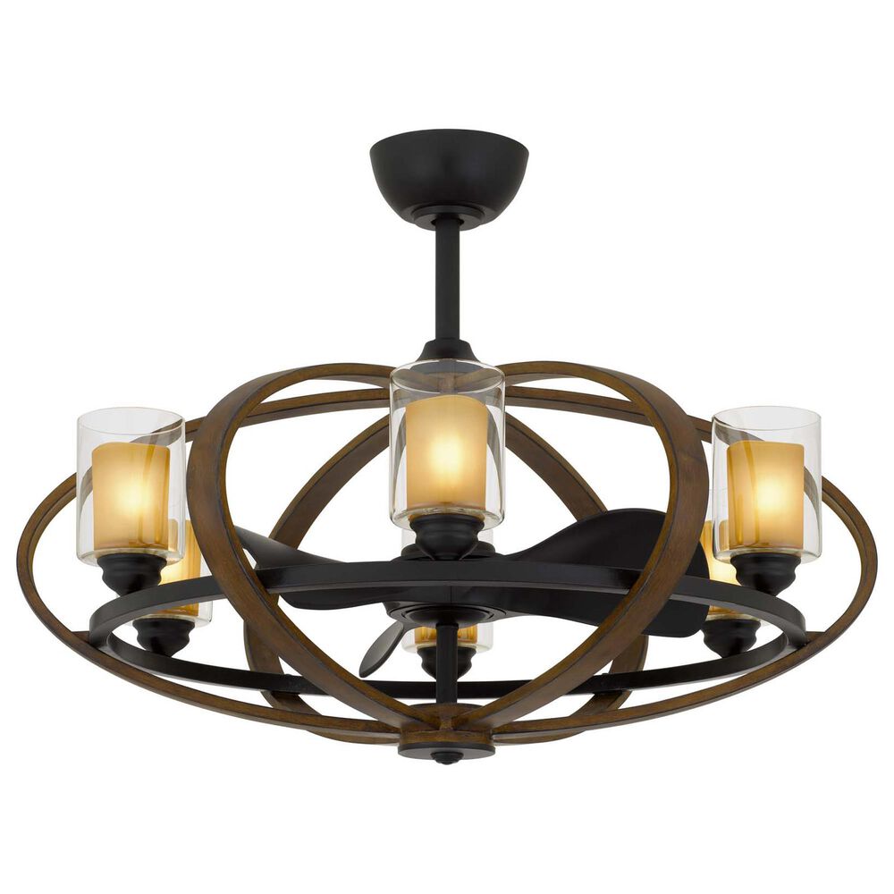 Cal Lighting Summerville Ceiling Fandelier with Lights in Rustic, , large
