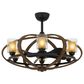 Cal Lighting Summerville Ceiling Fandelier with Lights in Rustic, , large