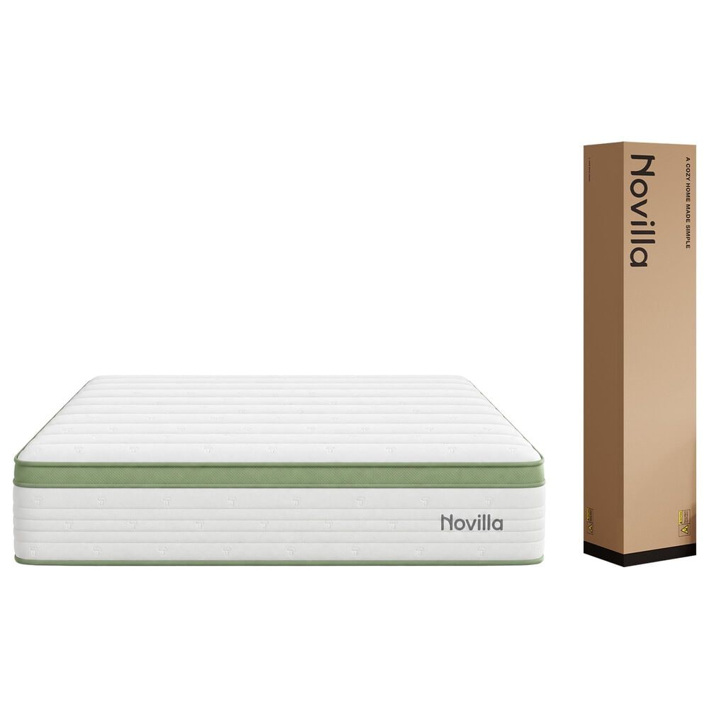 Novilla Grove 14" Medium Hybrid King Mattress in a Box, , large
