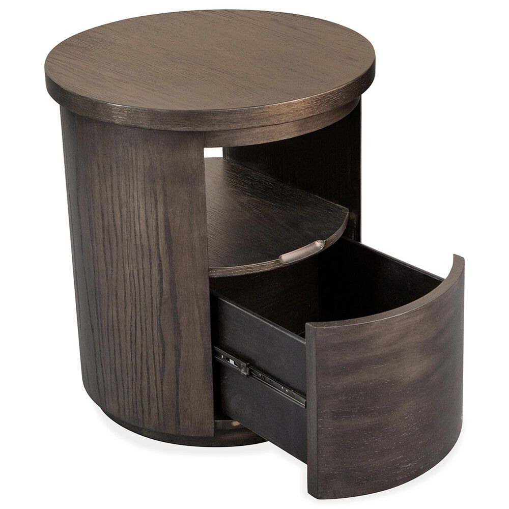 Nicolette Home Bosley Round End Table in Coffee Bean, , large