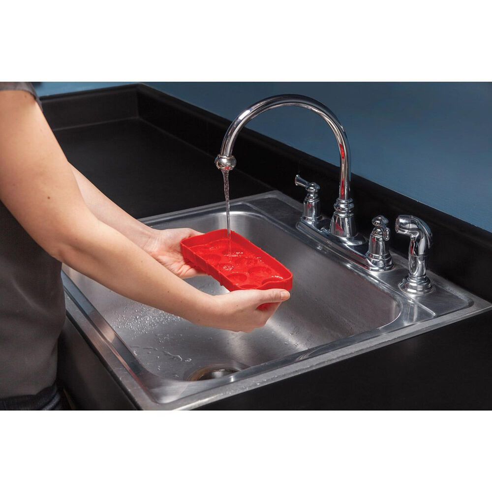 HIC Kitchen Cannonball Ice Tray in Dark Red, , large