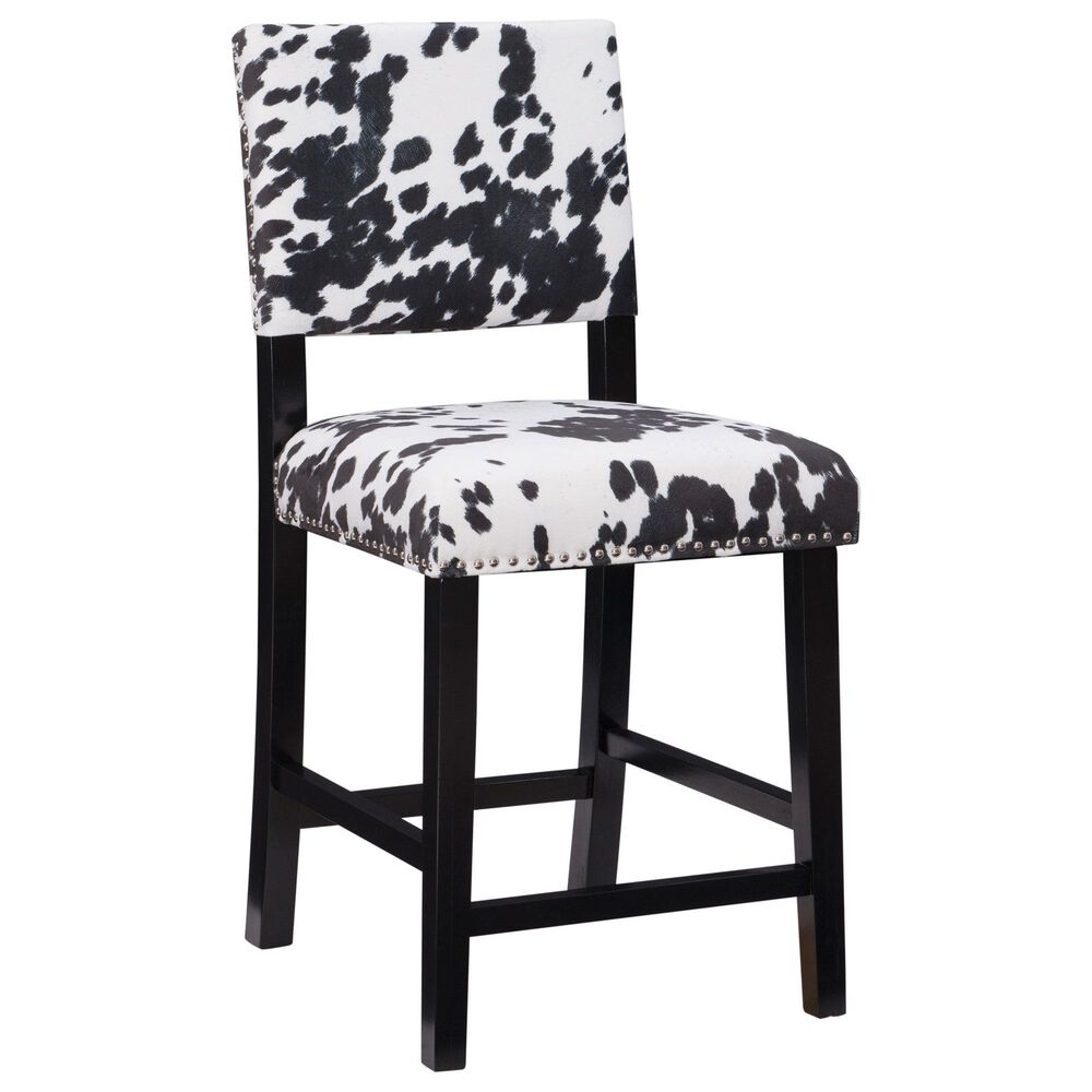 Linon Home Decor Corey Counter Stool in Black, , large