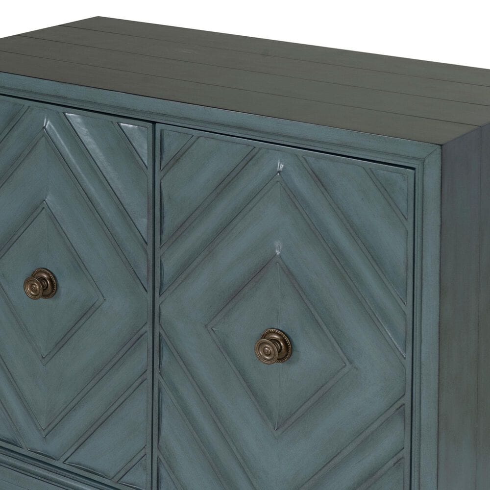 Linon Home Decor Jaylan 2-Door Cabinet in Blue, , large
