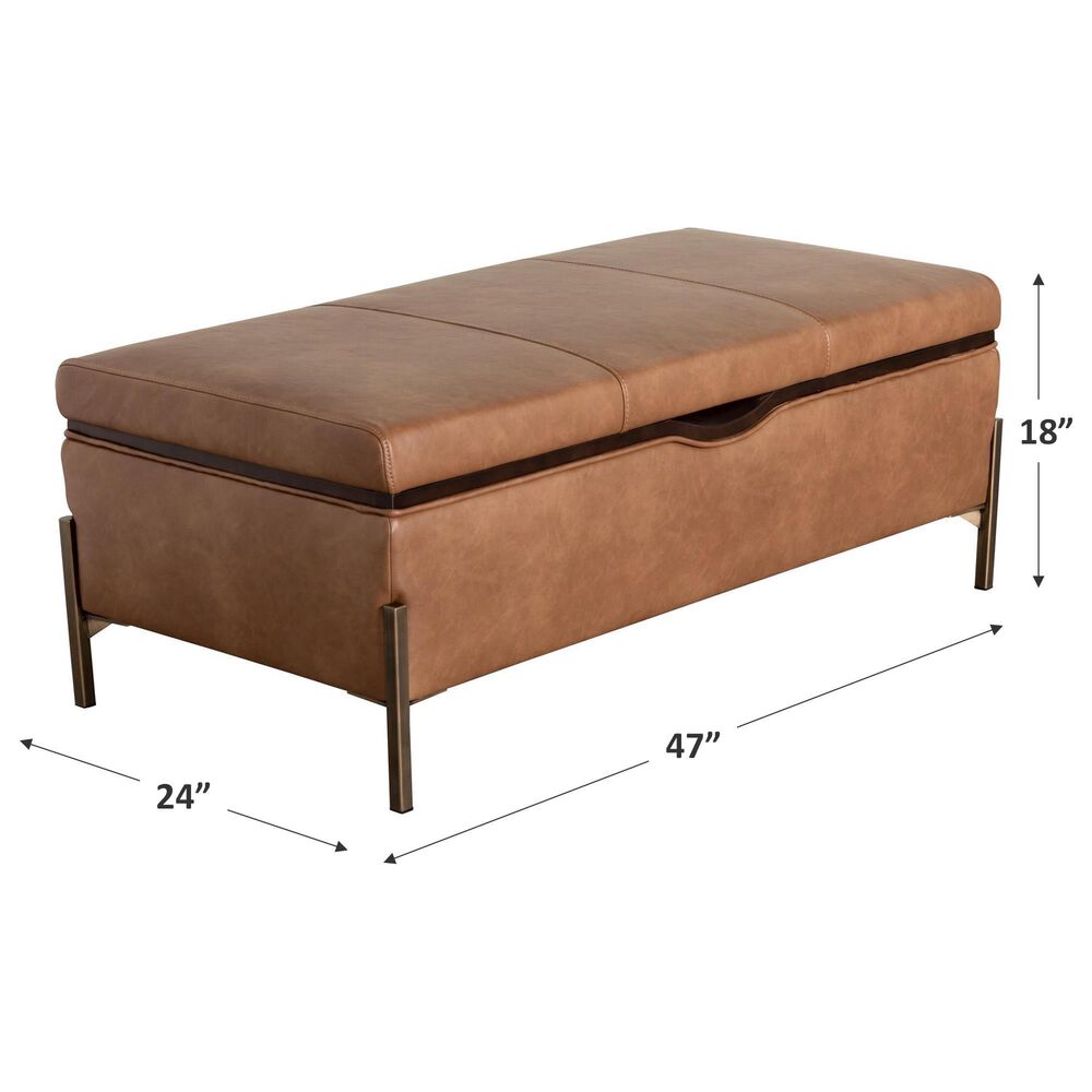 Interlochen Storage Ottoman in Copley Brown, , large