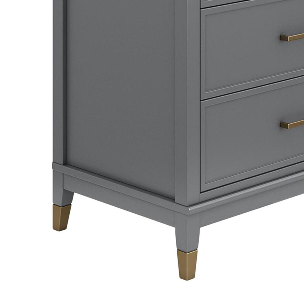 CosmoLiving by Cosmopolitan Westerleigh 4 Drawer Chest in Graphite
