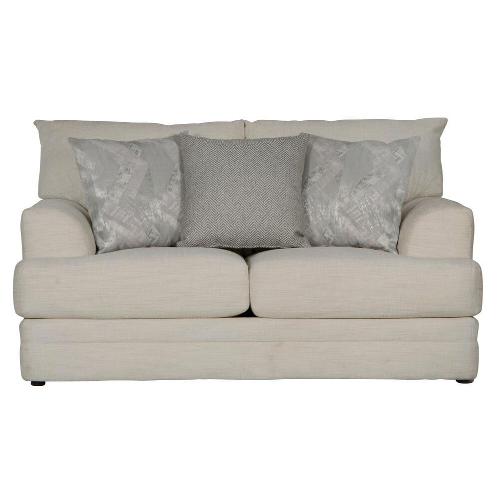 Catnapper Zeller Stationary Loveseat in Cream Nebraska Furniture Mart