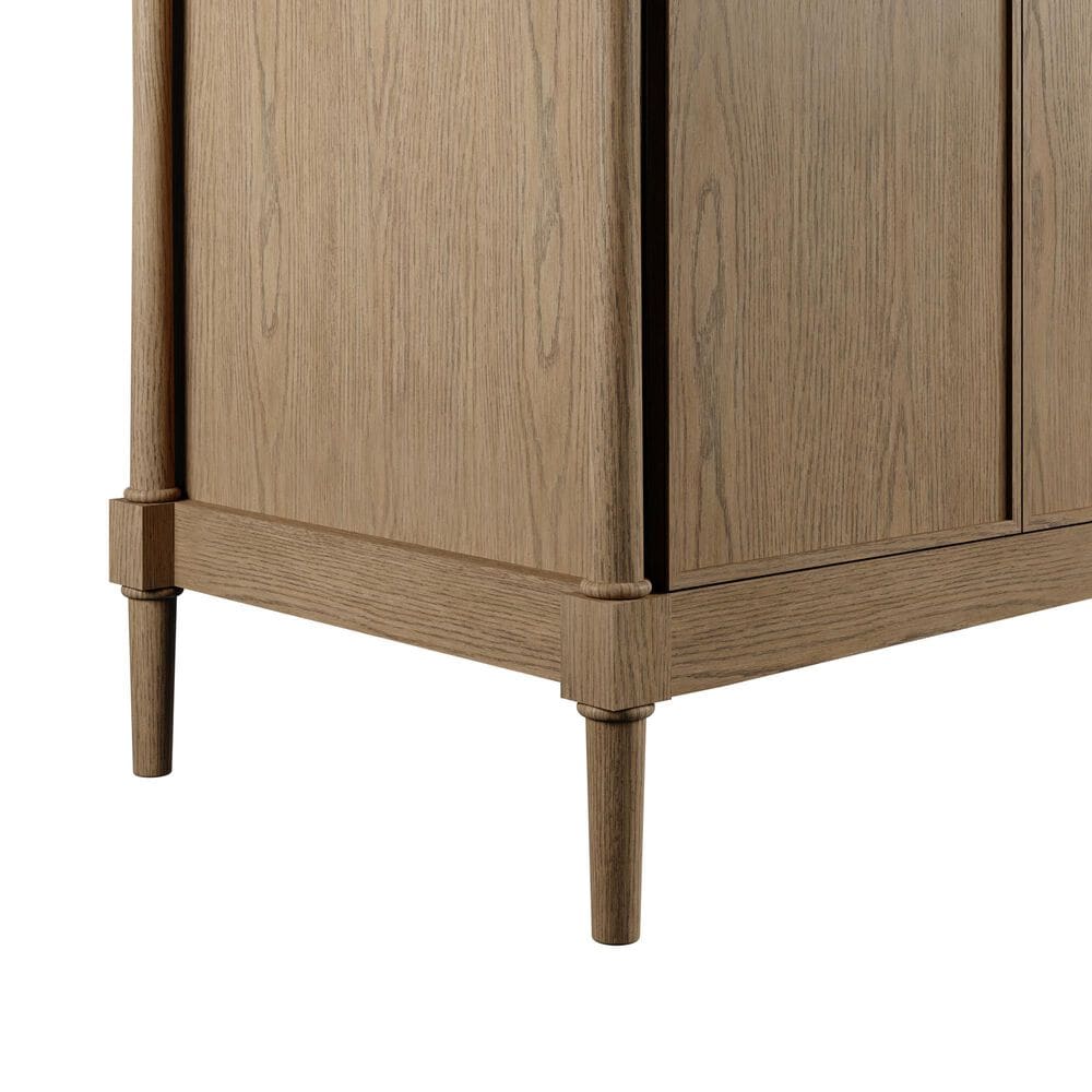 James Martin Kinnsden 72" Double Bathroom Vanity in Weathered Oak with 3 cm Charcoal Soapstone Silestone Top and Rectangular Sinks, , large