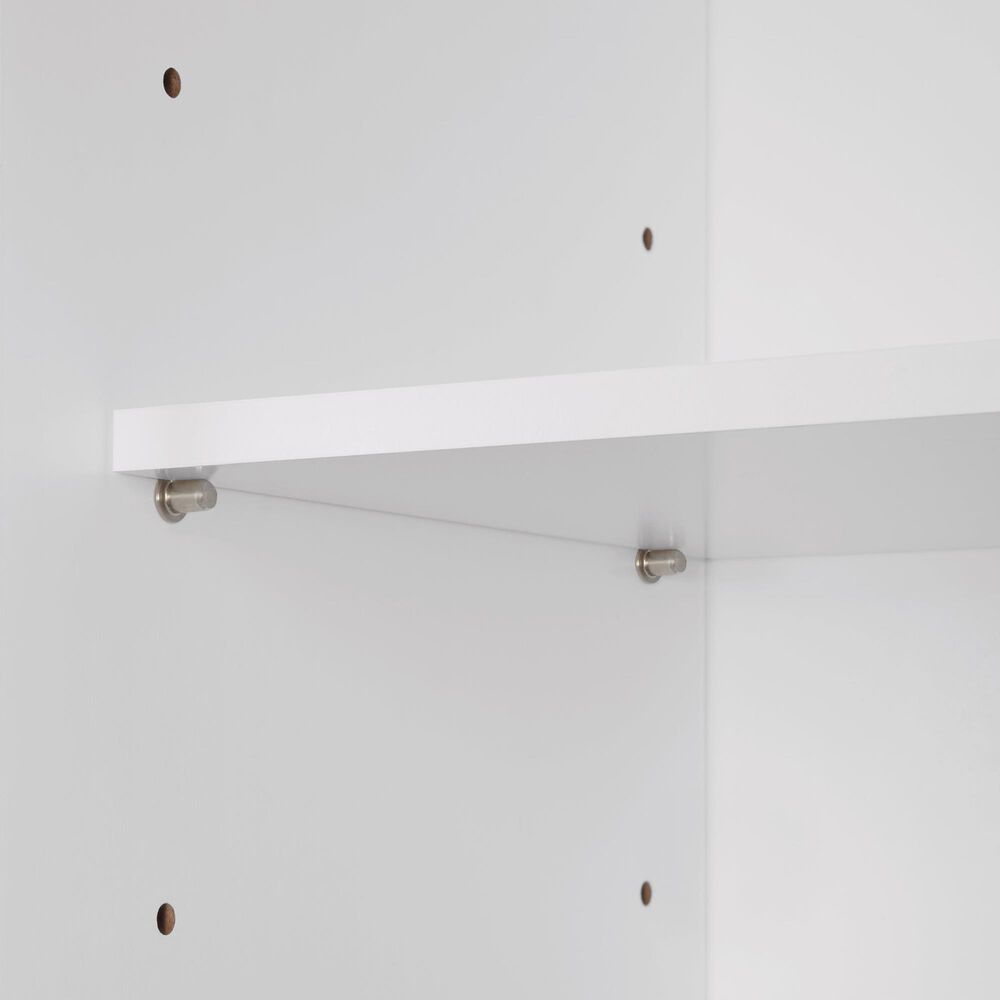 RiverRidge Home Brookfield 1-Door Floor Cabinet with Side Shelves in White, , large