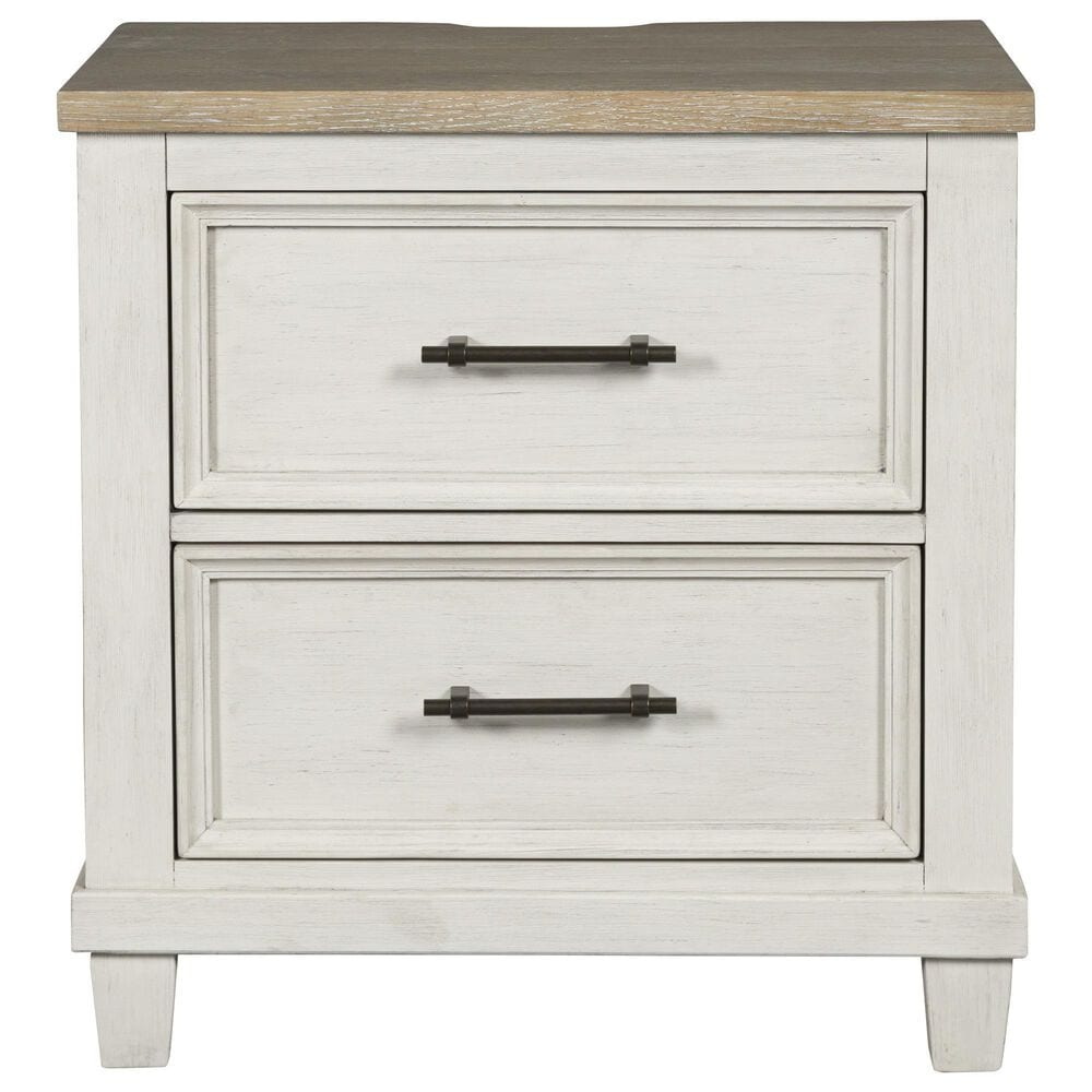 Ashley Shaybrock 5-Piece Queen Bedroom Set in Antique White and Brown, , large