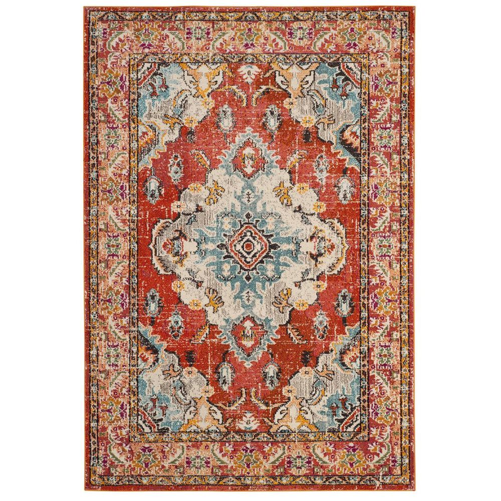 Safavieh Monaco MNC243H-3 3&#39; x 5&#39; Orange/Light Blue Area Rug, , large