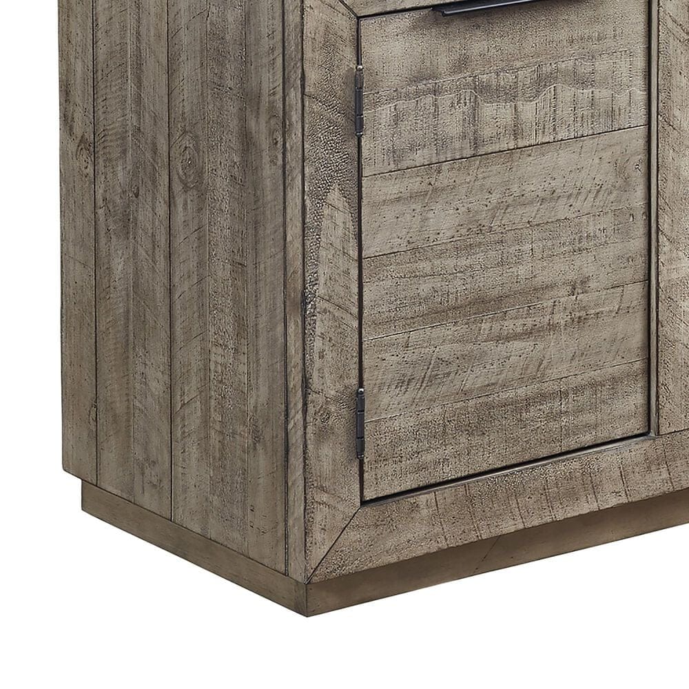 Ashley Krystanza 92&quot; TV Stand in Weathered Gray, , large